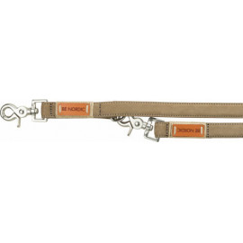 Trixie BE NORDIC Leather Adjustable Leash - álllítható, bőr póráz (homokszín) L-XL (2m/25mm)